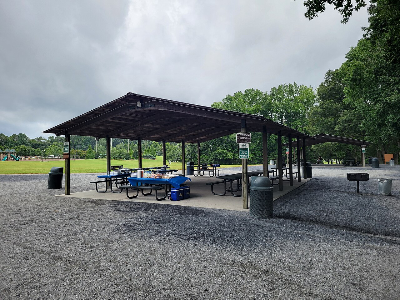 Park picnic shelter